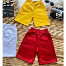 Bermuda masculina menino infantil lisa uniforme escolar.