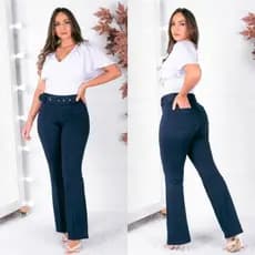 Calça Flare Femenina com Cinto