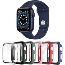 Capa case Bamper com Vidro 3D Temperado Apple Watch 38/40/42/44mm