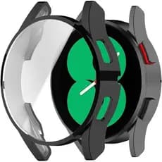 Case Bumper Protetora com Película de Vidro Temperado Embutida para Galaxy Watch 4 40mm ou Watch 4 44mm