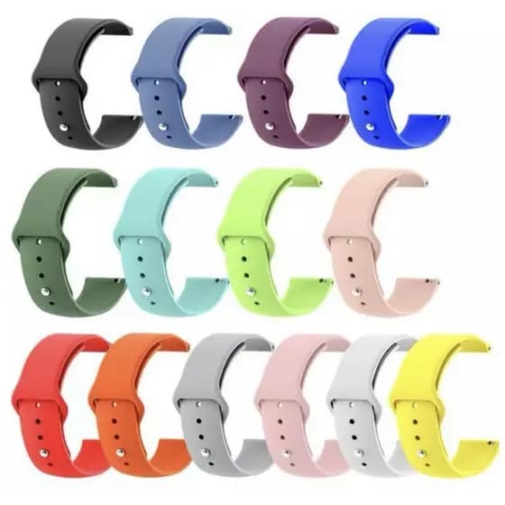 Pulseira de Silicone Para Smartwatch Encaixe Universal 20mm E 22mm
