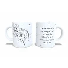 Kit com 5 Canecas Porcelana personalizada dia das mães / presente dia das mães / caneca personalizada