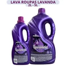 Lava Roupas líquido Lavanda 5L 2L com Bicarbonato De Sódio e Enzimas poderosas Sabão líquido com óleo essencial