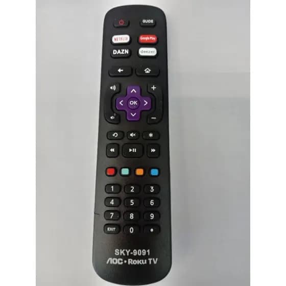 AOC controle remoto tv roku sky 9091ou le 7245