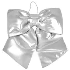 Enfeite Natal Laço Prata/Dourado 35x35cm - rio master - Rm Natal