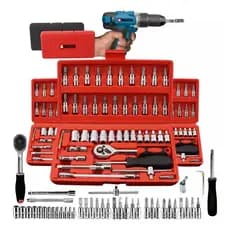 Kit jogo De Chave 46 Peças Catraca Soquete Ferramentas
