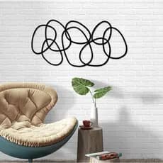 Quadro decorativo Mdf 6mm arte abstrata formas irregulares