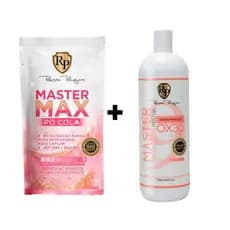 Kit Robson Peluquero Pó Cola Master Max 500g + OX Master Mechas 30 volumes 900ml