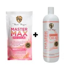 Kit Robson Peluquero Pó Cola Master Max 500g + OX Master Mechas 40 volumes 900ml