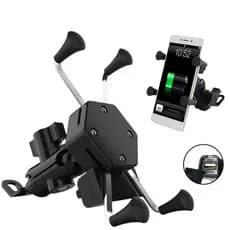 Suporte de Celular Para Moto Com Carregador USB