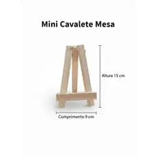KIT 5 Mini Cavalete De 15 cm Centro de Mesa/ Suporte Foto/Cartão/Casamento /Festa