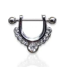 piercing com strass  aço cirúrgico  para septo piercing mamilo piercing hélix
