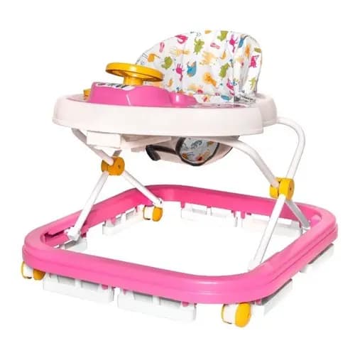 Andador Infantil Para Bebê e criança Sonoro Rosa Menina Angel Baby seguro com selo do imetro