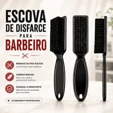 Escova de Disfarce para Barbeiro – Degradê Cabelo e Barba | Acabamento e Limpeza