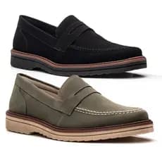 Kit 2 Loafer mocassim Oxford Preto Social Trabalho Casamento Escritório Banco