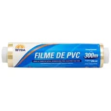 Rolo Bobina Plastico Filme Pvc Esticavel Resistente 28cm X 300m