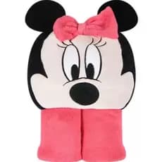 Manta Cobertor Infantil Quentinho com Capuz Personagens Minnie 1,30 x 1,00m