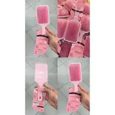 Escova Raquete Top Massageadora Color Uso Diário Rosa