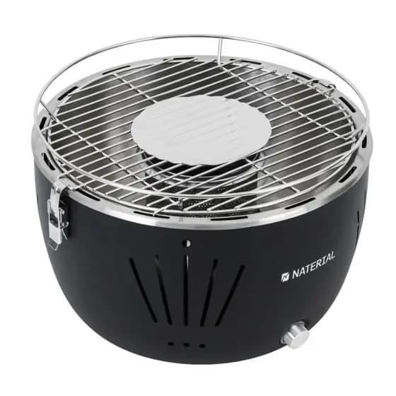 Churrasqueira Portátil a Carvão 23x35cm Table Grill Preto Naterial