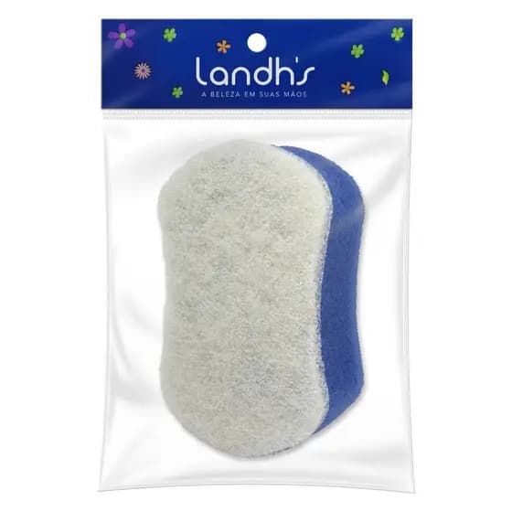 Esponja de Espuma para Banho Dupla Face - Limpeza Eficiente em Cores Sortidas! Landh's