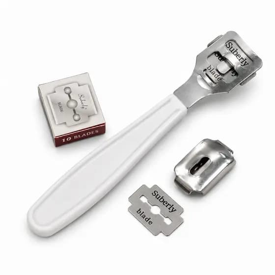 Kit Removedor de Calos Manual Landh's + Caixa com 10 Lâminas Inox – Pés e Mãos Lisos