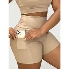 Shorts Legging fitness com BOLSO para academia ciclismo ginastica  academia e atividade ar livre