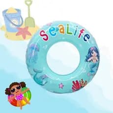 3 Boias Infláveis Piscina Infantil 75 cm Piscina Estampa Sortidas Boia Inflável Verão Praia Diversão Crianças
