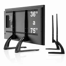 Suporte Universal Tv Monitor Mesa Base Pé Delin 36 a 75 Polegadas Até 50Kg Base Firme
