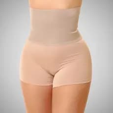 Short Cinta Modeladora Compressão Efeito Imediato Modela Barriga Cintura Alta Redutora Bermuda Afina Cintura Up-Line 338