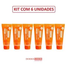 Cx com 6 Un. Gel Facial Anti-idade Vitamina C 100g Dermachem