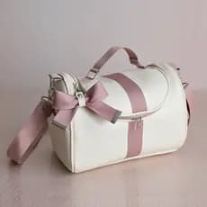 Bolsa Frasqueira Térmica Maternidade Premium Luxo Impermeável Com faixas Tira-colo