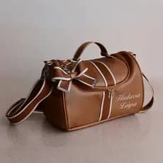 Bolsa Frasqueira Personalizada Térmica Maternidade Premium Luxo Impermeável com Laço