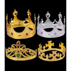 Coroa Rei Para Fantasia / Coroa  de Príncipe / Coroa de rainha /Coroa de princesa /Cosplay / Dança / Festa /Príncipe