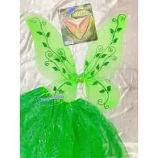 Kit Acessório Fantasia Sininho Fada Asa Saia Orelha elfo Festa Aniversário Carnaval cosplay