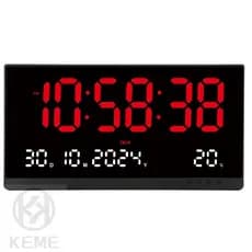Relógio De Parede Led Digital Grande 48cm Termometro