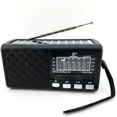Rádio Portátil Bluetooth Painel Solar Rádio com lanterna FM AM SW USB TF