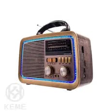 Rádio Am Fm Retrô Vintage Antigo Bluetooth Pen Drive Bivolt 3188
