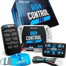 Central Controle Suspensão Ar Air Control PRO Saida Auxiliar 8 Teclas 12V Zendel