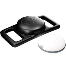 Tag Rastreador de Objetos Pets Malas GPS Faaftag + Case Coleira Preto
