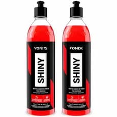 Kit 2 Shiny Revitalizador Pneu Pretinho Longa Duração Vonixx 500ml