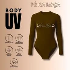 Pé na Roça Cia Country Body UV manga longa com proteção solar várias cores cavalgada rodeio  PRN803