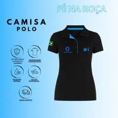 BLUSA FEMININA POLO coleção profissões AGRONOMIA MEDICINA VETERINÁRIA rural malha PIQUET PÉ NA ROÇA