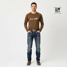 Blusa Masculina com proteção solar Fator 50 corrida cavalgada treino esporte Pé na Roça PNR806