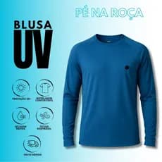 Blusa Masculina com proteção solar Fator 50 corrida cavalgada treino esporte Pé na Roça PNR001