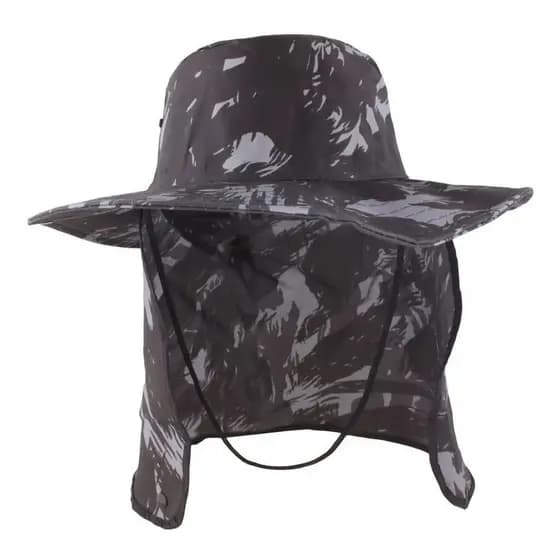 Chapeu Camuflado Canavieiro Australiana Protetor Sol Pesca