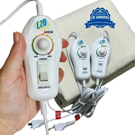Lençol Térmico Casal LZB Com 2 Controles 10 Temperaturas