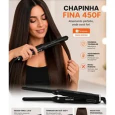 Chapinha Fina Profissional - Bivolt - Preta - 450F