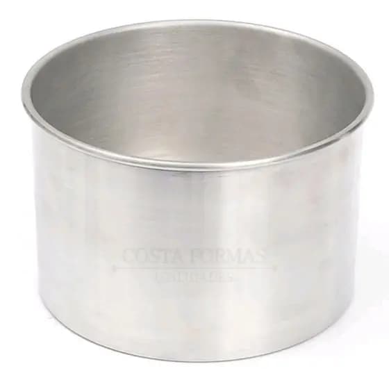 Forma Redonda Para Bolo de 1kg Alumínio 15x10cm Resistente Promoção Cozinha Natal