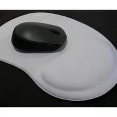 Mouse Pad com Apoio De Pulso - Branco Liso (SEM MOUSE)