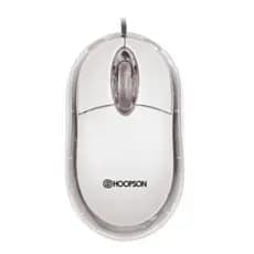 Mouse Óptico Hoopson Com Fio Usb 1200 Dpi Ms-035b Branco